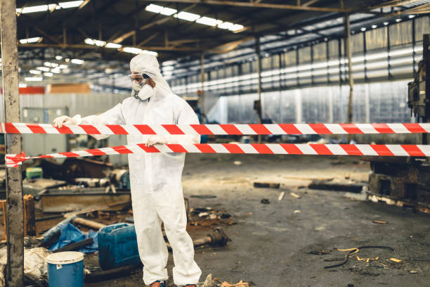 Professional Biohazard technician working in West Hills, PA